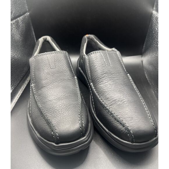 Clarks Other - Clark’s Men’s Black Leather Cordell Step Slip-on Size 8 1/2 M New Without Box